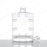 Fyrkantig form glas vodkaflaska